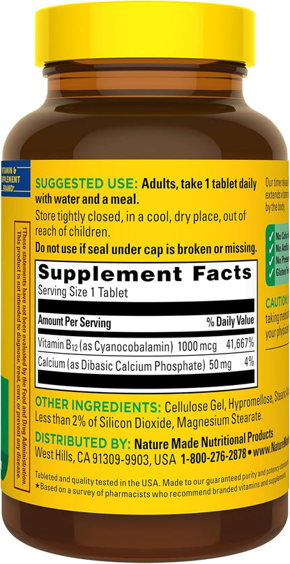 Nature Made Vitamina B12 1000 mcg, – Personas con trastornos digestivos: Enfermedades como la celiaquía, Crohn o – Image 8