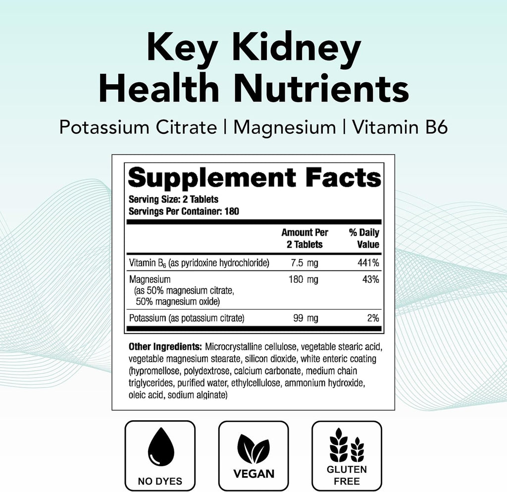 Theralogix TheraLith XR Suplemento de Vitaminas y Minerales - Apoya la Salud Renal - 360 Comprimidos