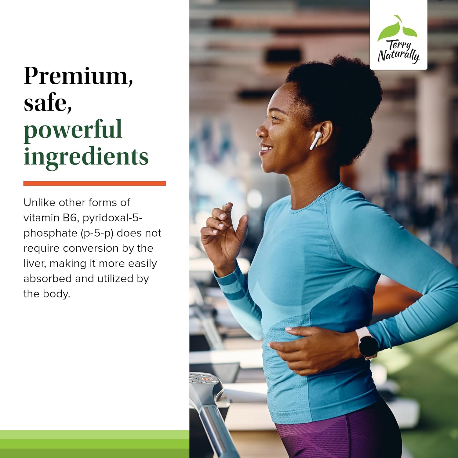 Terry Naturally BioActive Vitamin B - 60 Capsules - Bioactive Forms of Vitamin B12, Folate and B6