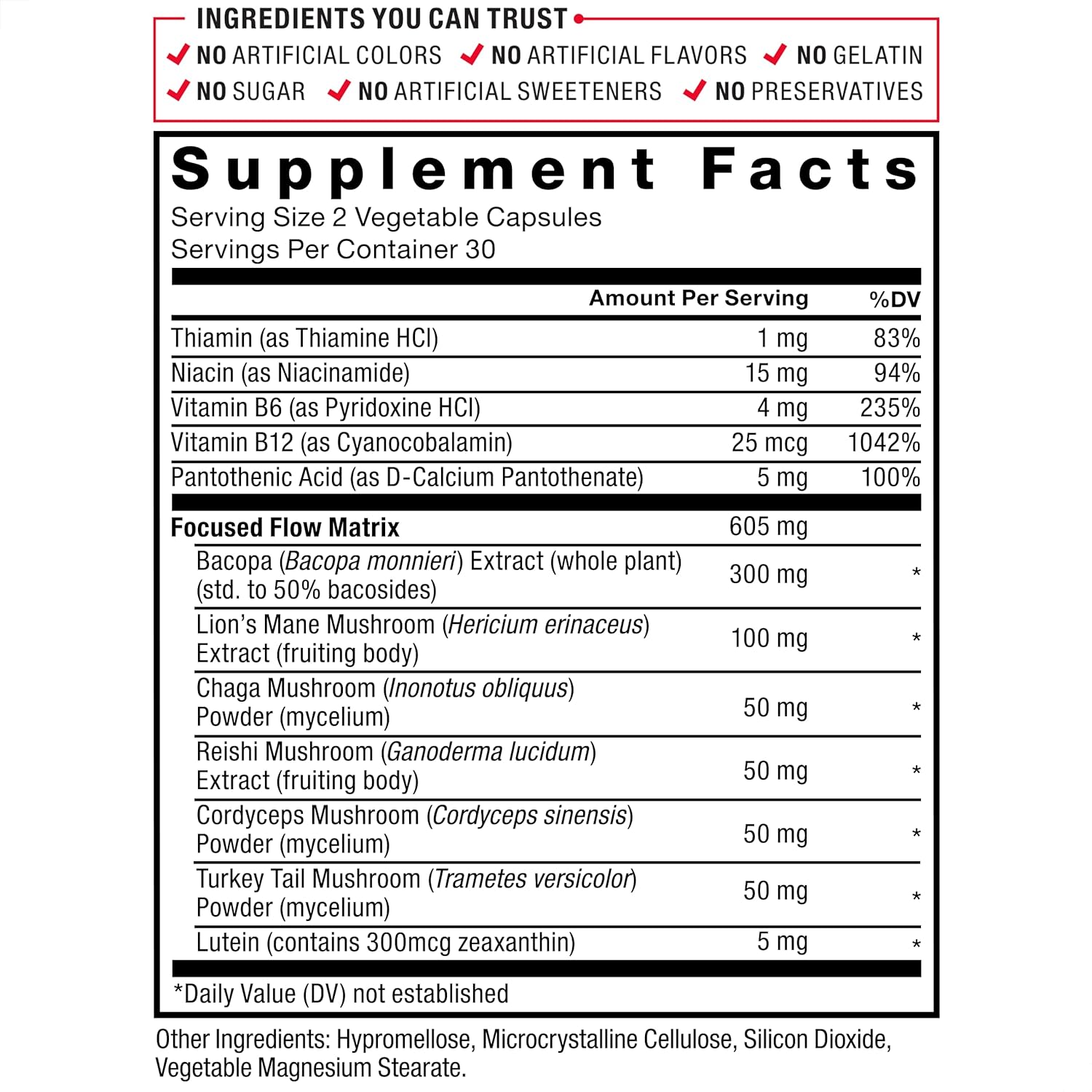 Force Factor Forebrain Focus - Potenciador Cerebral, 60 Cápsulas