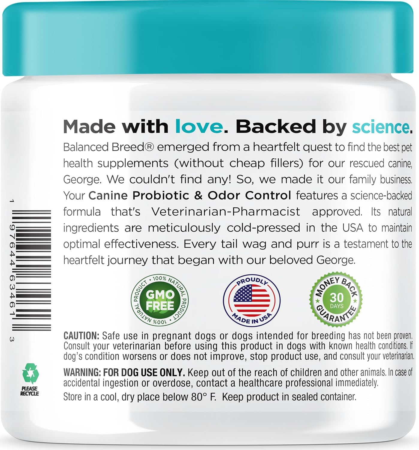 Balanced Breed Probióticos para Perros con Enzimas Digestivas