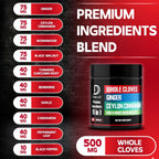 DEDICAD 11in1 Cloves Supplement with Ginger, Ceylon Cinnamon and 8 Other More - Digestive, Immune System, Mood Support - 60 Capsules - 30 Days Supply