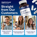 5-HTP 100mg + L-Theanina 400mg | Complemento para el Estrés y Relajación | AgeImmune
