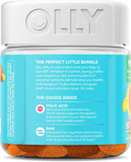 OLLY Vitaminas Prenatales en Gomitas, Ácido Fólico, DHA, Vitamina D, Pack de 3 (180 gomitas), Sabor Cítrico