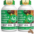 Botanic Choice - Mega Fruits & Veggies Blend - 42 Frutas y Verduras - 60 Cápsulas