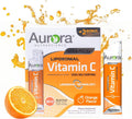 Aurora Nutrascience Vitamina C Liposomal Líquida - 3000 mg por Dosis - Sin Azúcar - 32 Sobres Individuales Sabor Naranja