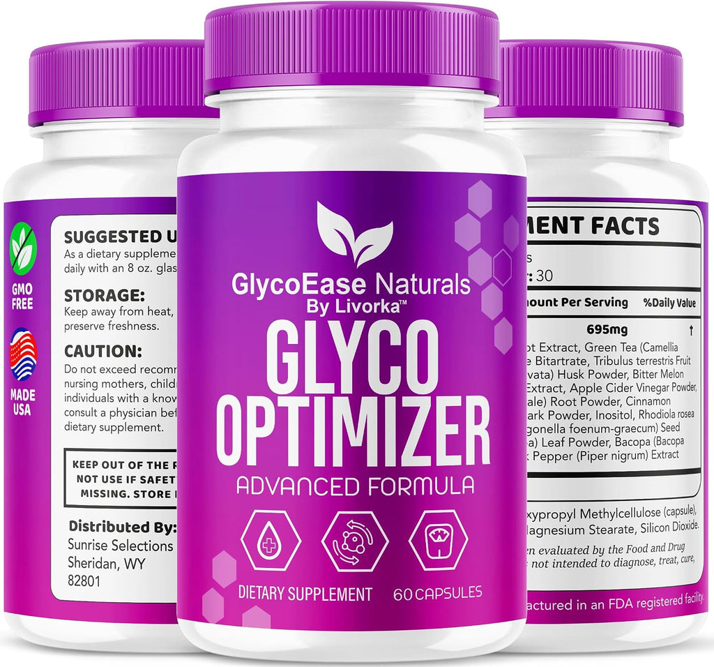 GlycoEase Glyco Optimizer - 180 Cápsulas (3 Paquetes)