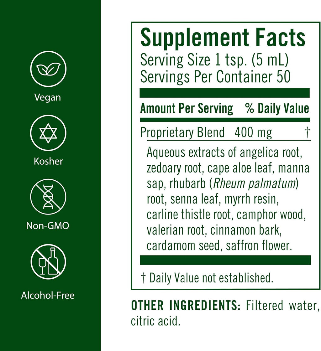 Flora Swedish Bitters - Suplemento Digestivo Vegano con Hierbas Amargas - 250 ml