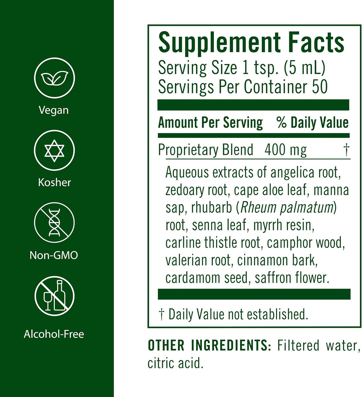 Flora Swedish Bitters - Suplemento Digestivo Vegano con Hierbas Amargas - 250 ml – Image 2