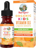 MaryRuth's Gotas Orgánicas de Vitamina D3 para Niños – 640 UI por Dosis – Sabor Naranja – 30 Dosis