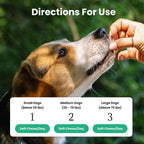 Paw Balance Probióticos y Multivitamínicos para Perros - 60 Masticables con Omega 3 y Calostro