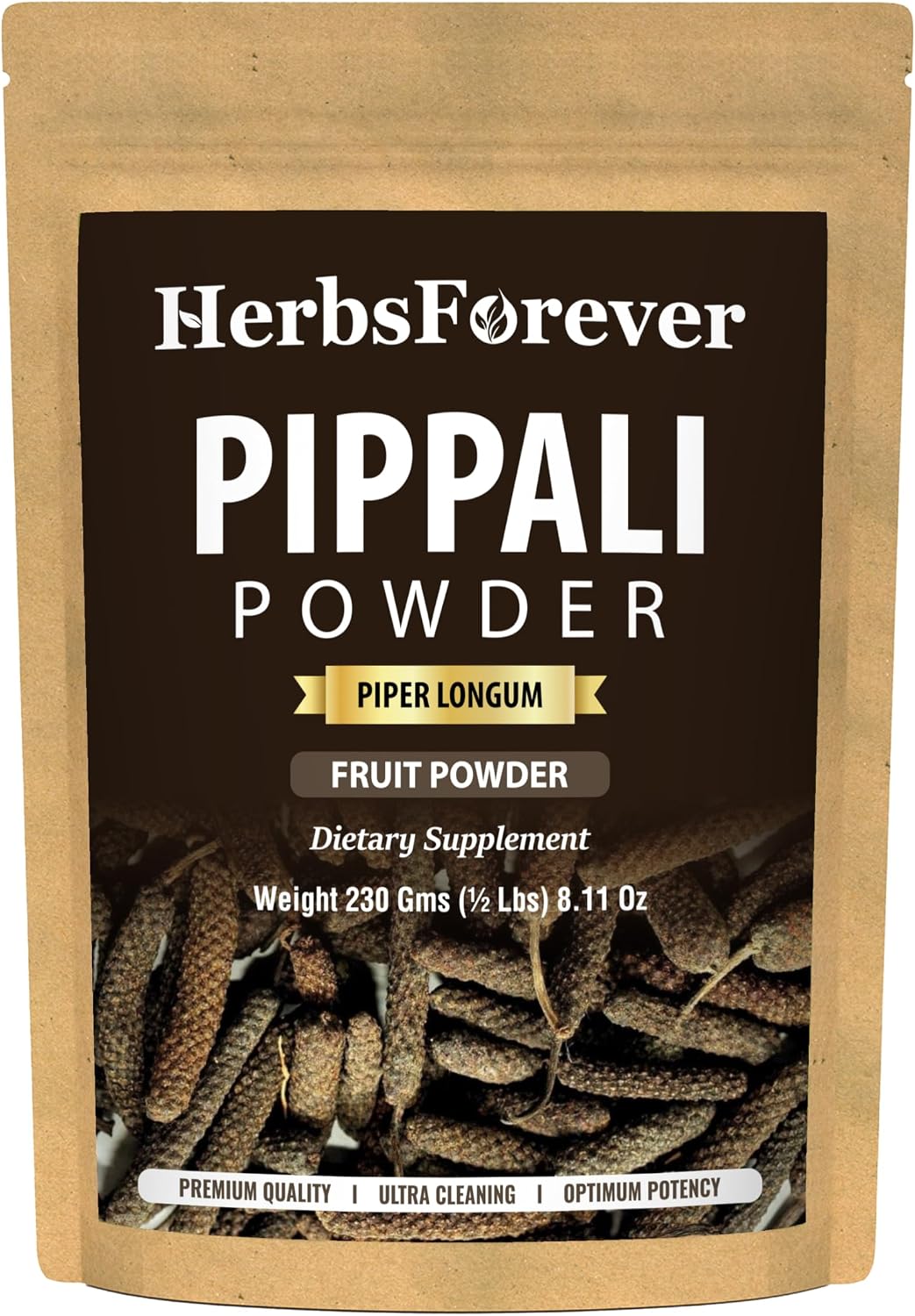 HerbsForever Pippali (Piper longum) en polvo - 230 g