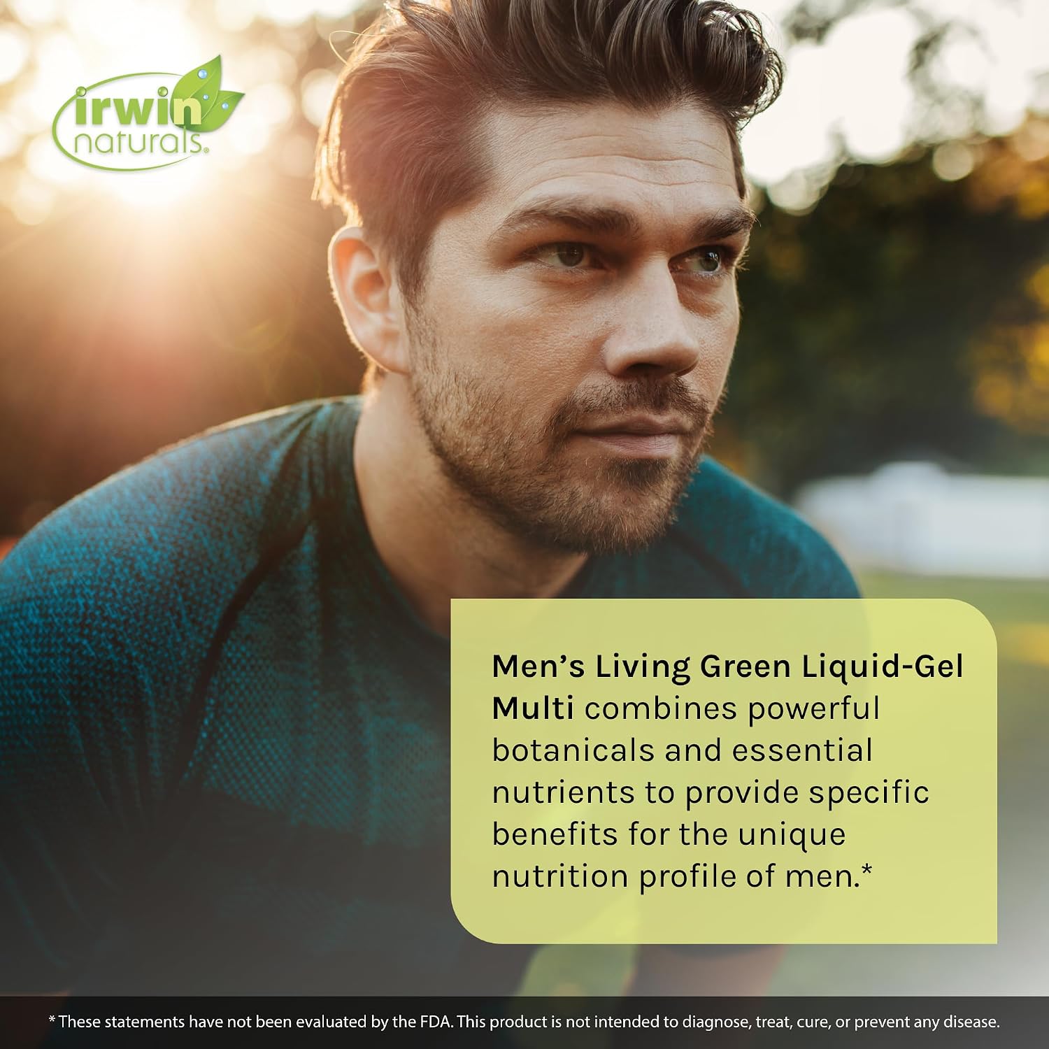 Irwin Naturals Men's Living Green Liquid-Gel Multi - Multivitamínico completo para hombres 90 cápsulas blandas
