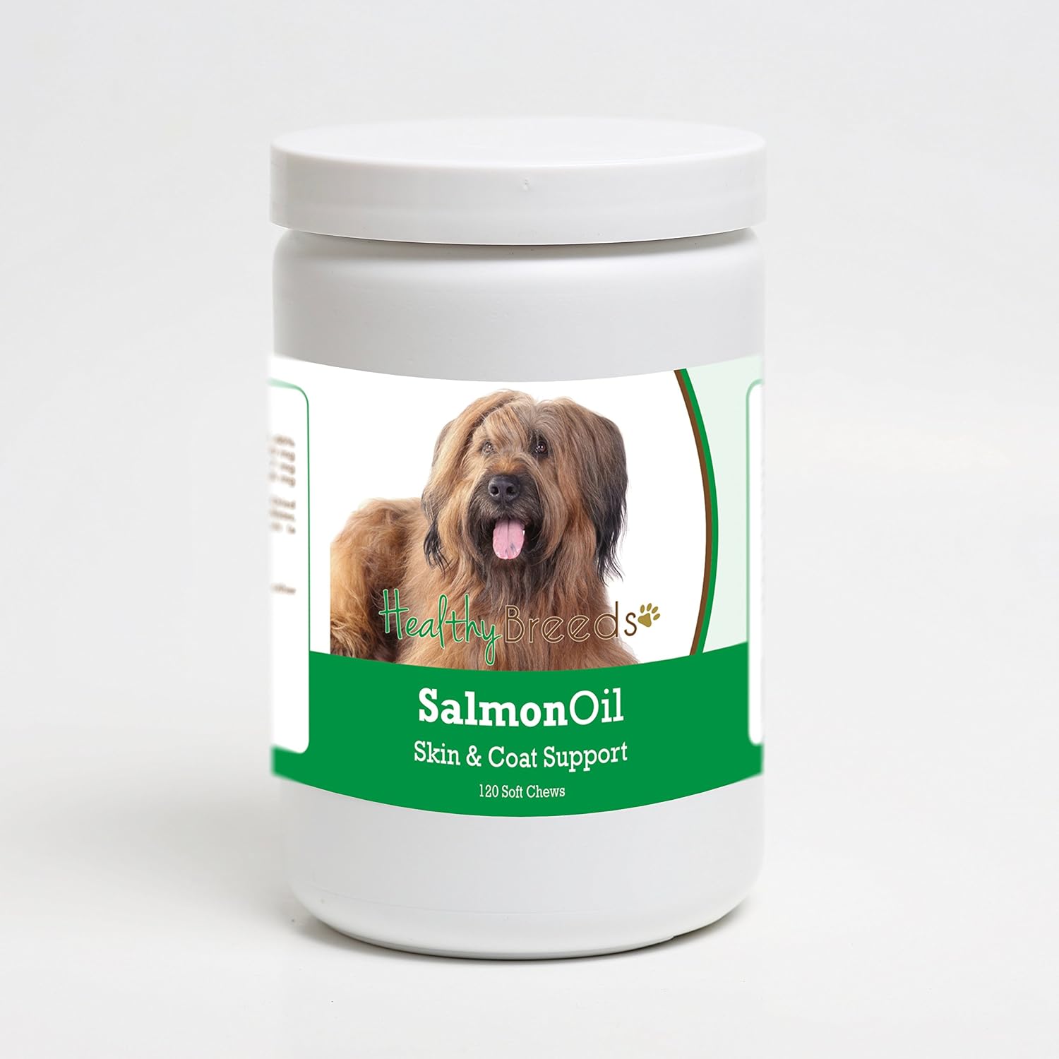 Healthy Breeds Briard Aceite de Salmón Masticables Blandos 120 unidades