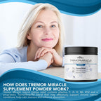 Tremor Miracle - Suplemento en polvo para temblores esenciales (380g, Sabor uva)