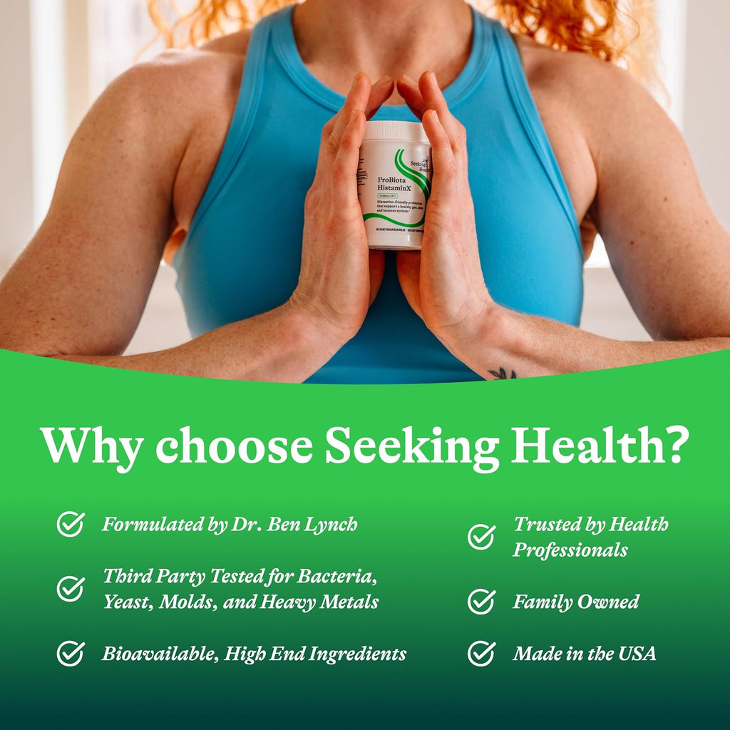 Seeking Health ProBiota HistaminX - Probiótico para Histamina y Salud Digestiva - 60 Cápsulas