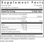 NutriCology Ester-C con Bioflavonoides - Ascorbato de Calcio - 200 Cápsulas