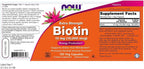 NOW Foods Biotina 10 mg Extra Fuerte 120 cápsulas