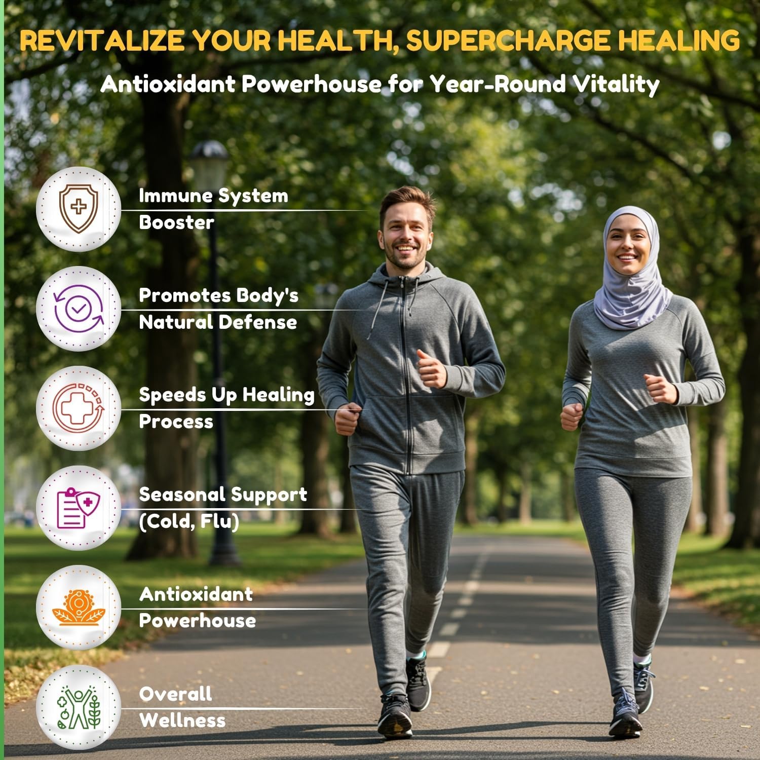 SHIFAA NUTRITION Halal Vitamina C 1000 mg - 60 Días - Con Saúco, Quercetina, Escaramujo y Rutina - Vegetariano, Sin Gluten