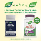 Nature's Way Clear Thinking Cognitivo, Ashwagandha, Reduce el Estrés y Apoya el Rendimiento Cognitivo, 40 Cápsulas
