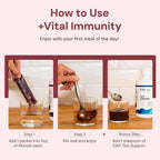 ION* Intelligence of Nature Vital Immunity Drink Mix - Apoyo Inmunitario con Vitamina C y Hongos Adaptógenos, Suplemento Diario en Sobres, Fácil de Transportar - Sabor Saúco, 20 Sobres