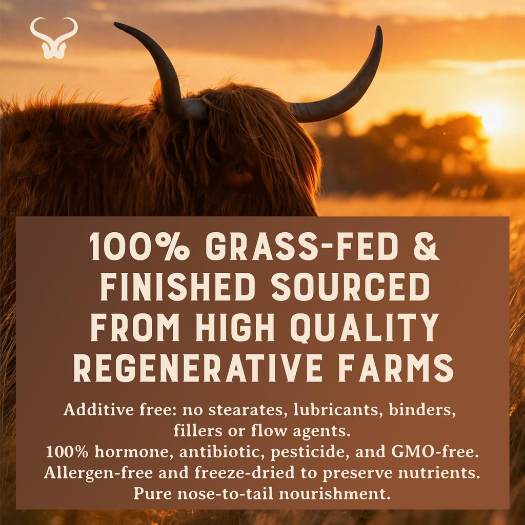 HEART & SOIL Grass Fed Bone Matrix — Matriz Ósea de Pasto 180 Cápsulas