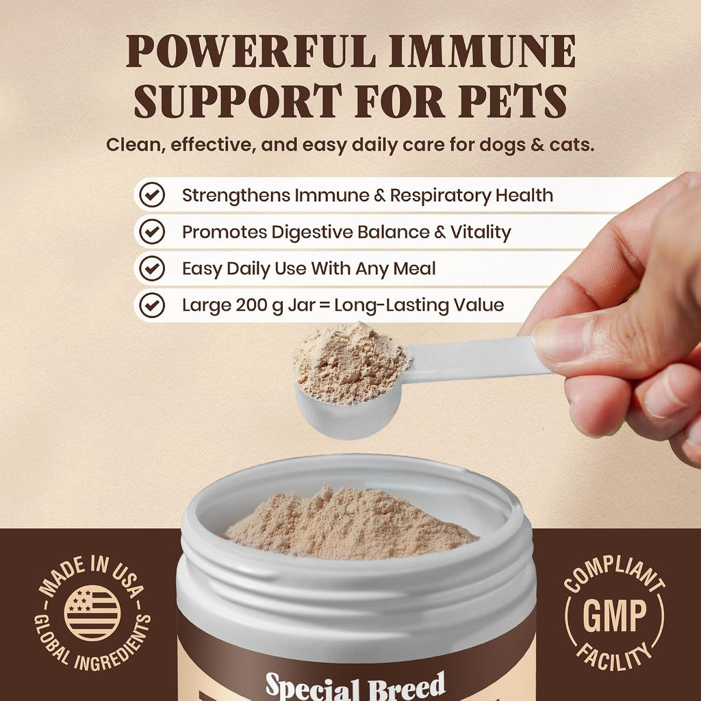 Special Breed Cola de Pavo Orgánica para Perros y Gatos – 200 cápsulas
