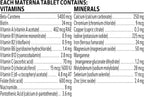 NESTLÉ Materna Multivitamínico Prenatal con DHA y Ácido Fólico - 60 Comprimidos + 60 Perlas