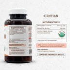Genciana Orgánica 500 mg, 120 Cápsulas - Secrets of the Tribe