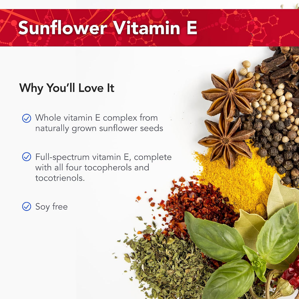 Physician's Strength Power-E - 1 fl oz - Sunflower Vitamin E - Soy Free & Non-GMO - 86 Servings