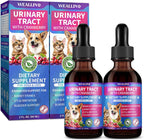 WEALLIN Gotas Naturales para el Tracto Urinario de Perros y Gatos con Arándano Rojo – Apoyo Renal y de Vejiga