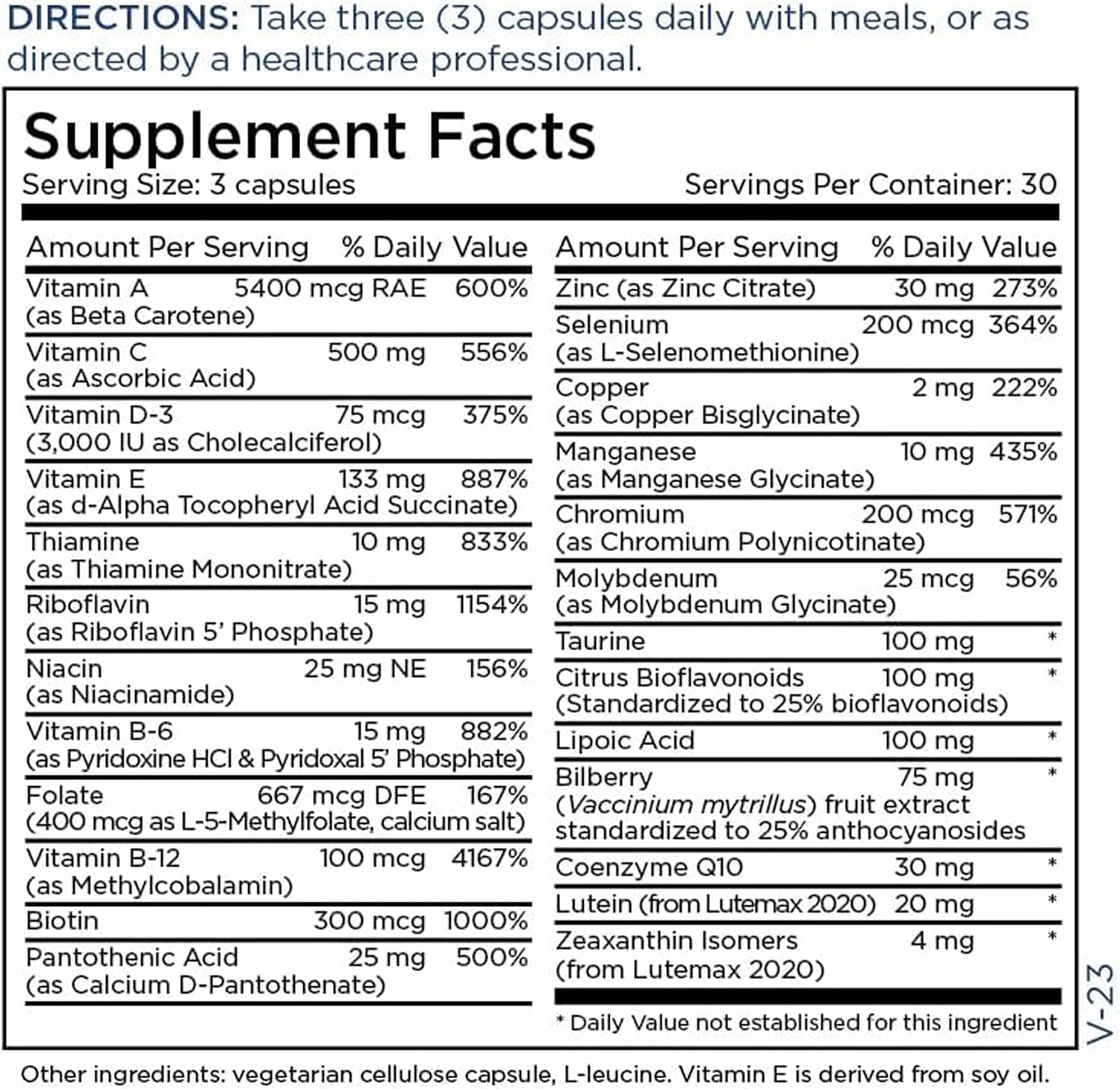 Metabolic Maintenance VitalEyes Complete - Suplemento para la Salud Visual con Luteína y Zeaxantina - 90 Cápsulas