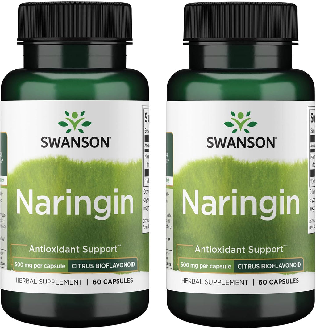 Swanson Naringina Bioflavonoide Cítrico 500 mg, 60 Cápsulas