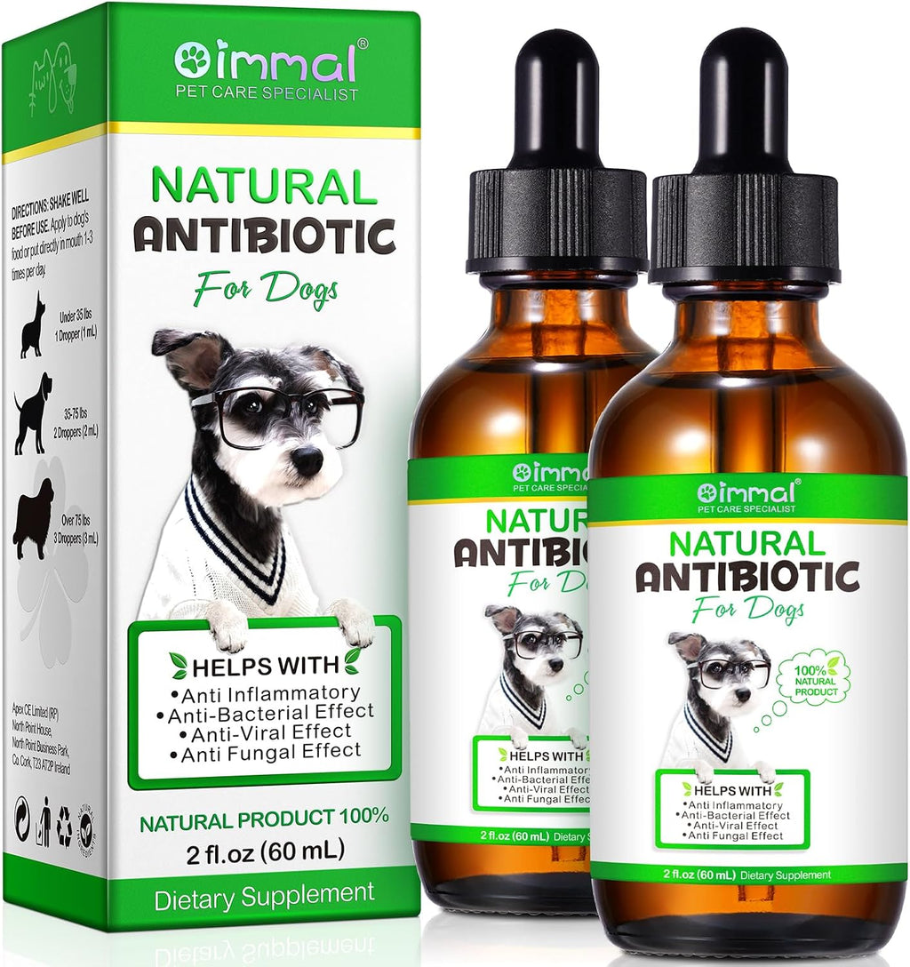 Antibióticos Naturales para Perros – Alivio de Alergias y Picazón, Suplemento Multivitamínico, Sabor a Bacon – 60ml