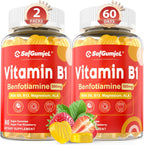 Gominolas de Benfotiamina 500mg – Complejo B con Magnesio – Vegano, Sin Azúcar