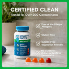 SmartyPants Multivitamínico para Hombres, Gominolas Orgánicas: Metilfolato, Omega 3 (ALA), Vitamina D3, C, B12, B6, A, K y Zinc, 120 Gominolas (30 Días)