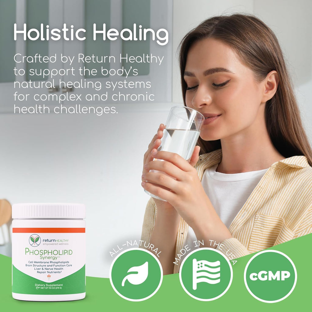 Return Healthy Phospholipid Synergy Powder - Antioxidante en Polvo para la Reparación Celular, 270 g