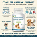 Nutrition Strength Vitaminas Prenatales para Perros - 90 Comprimidos Masticables