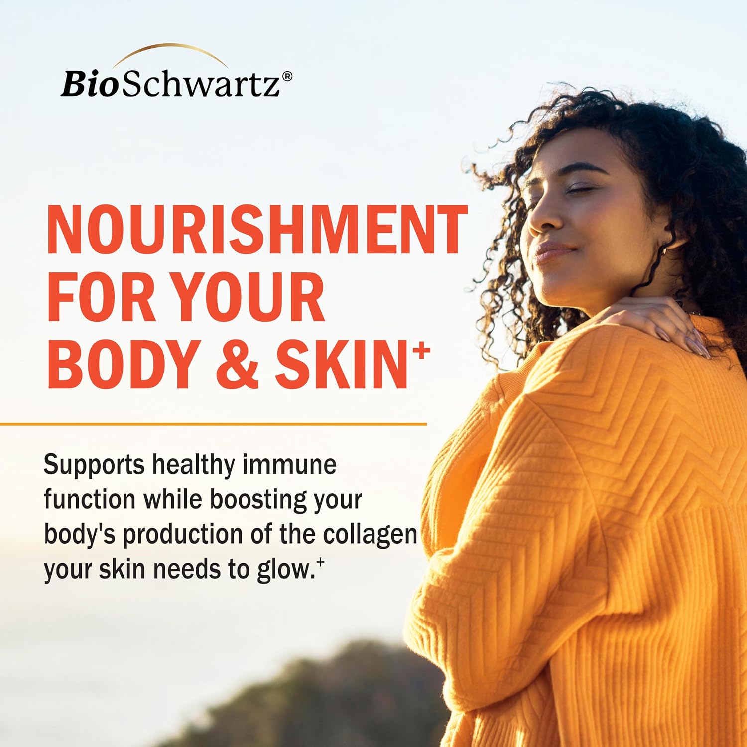 BioSchwartz Complejo de Vitamina C - 1000 mg con Escaramujo, Zinc y Bioflavonoides Cítricos, 120 Cápsulas