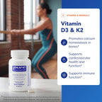 Pure Encapsulations Vitamina D3 y K2, 60 Cápsulas