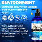 Aceite de Salmón de Alaska para Perros y Gatos (250 ml) - Omega 3 Puro con EPA y DHA