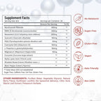 NutraPeaks NAD+ Complex Líquido - 1000mg con Nicotinamida Ribósido, NMN, Resveratrol, PQQ - 30 Stick Packs Sabor Berry