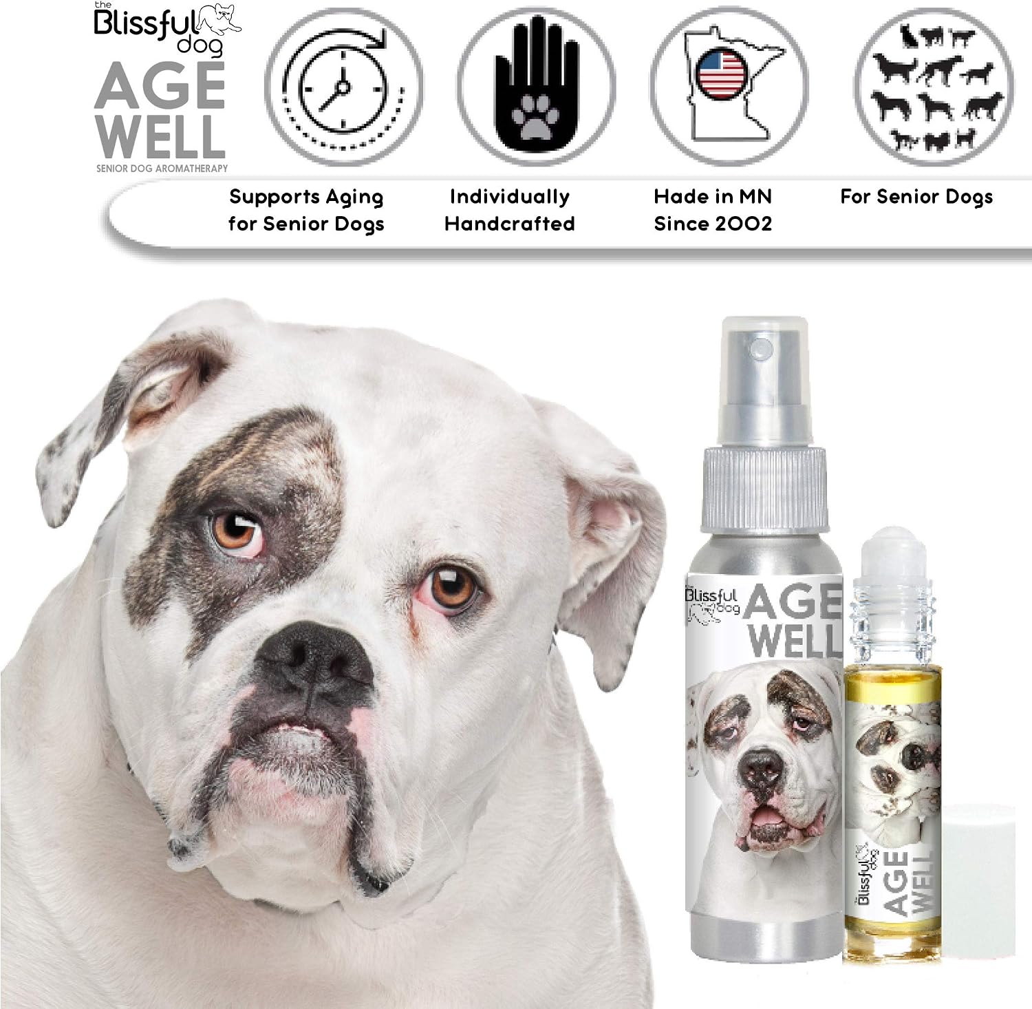 The Blissful Dog American Bulldog Age Well – Aromaterapia para Perros