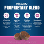 Pet Protect Tranquilify - Suplemento Calmante de Acción Rápida para Perros, Masticables Sabor Pollo (60 unidades)