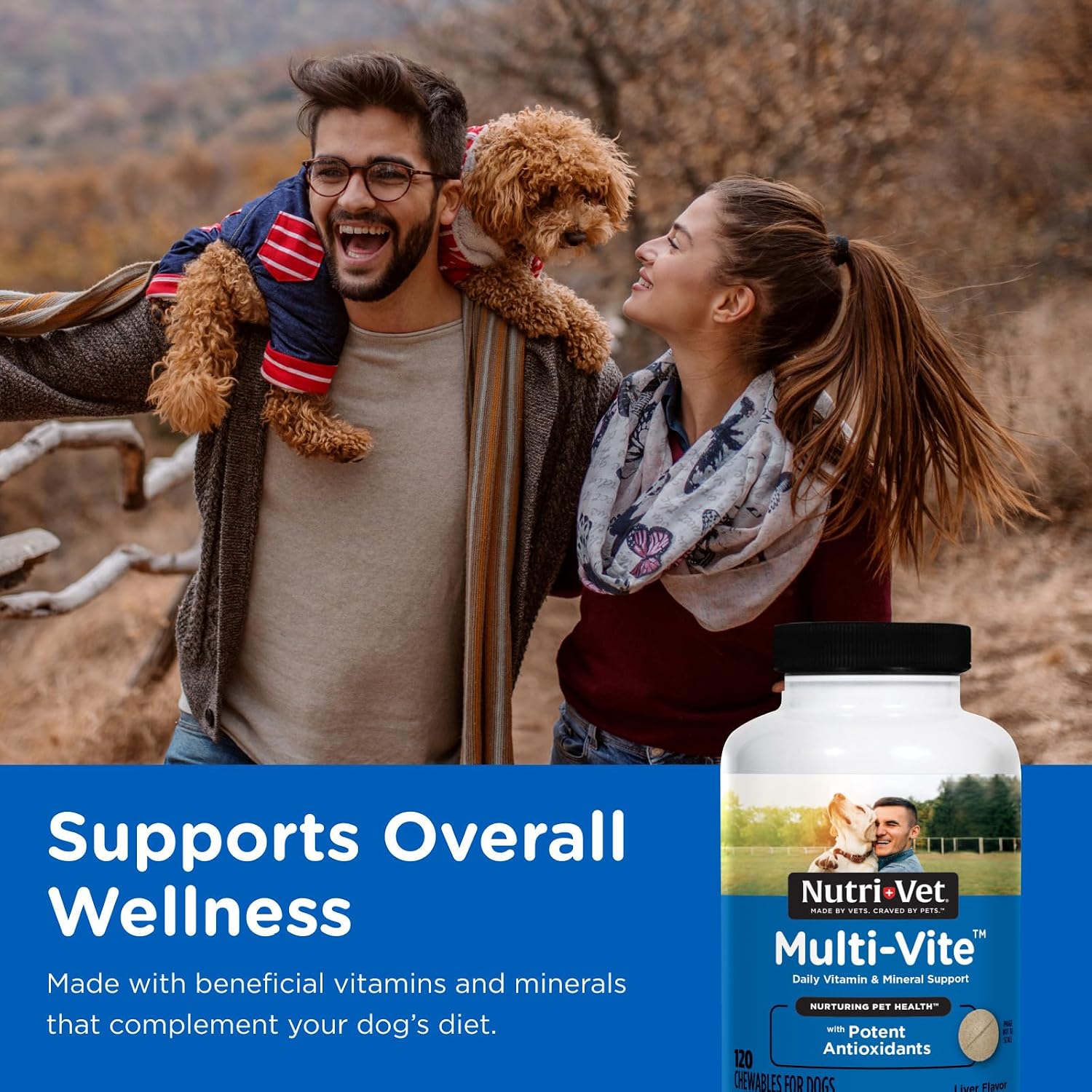 Nutri-Vet Multi-Vite Masticables Multivitamínicos para Perros Adultos