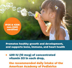 Carlson Kid's Super Daily D3 - Gotas de Vitamina D3 para Niños, 400 UI, 365 Gotas