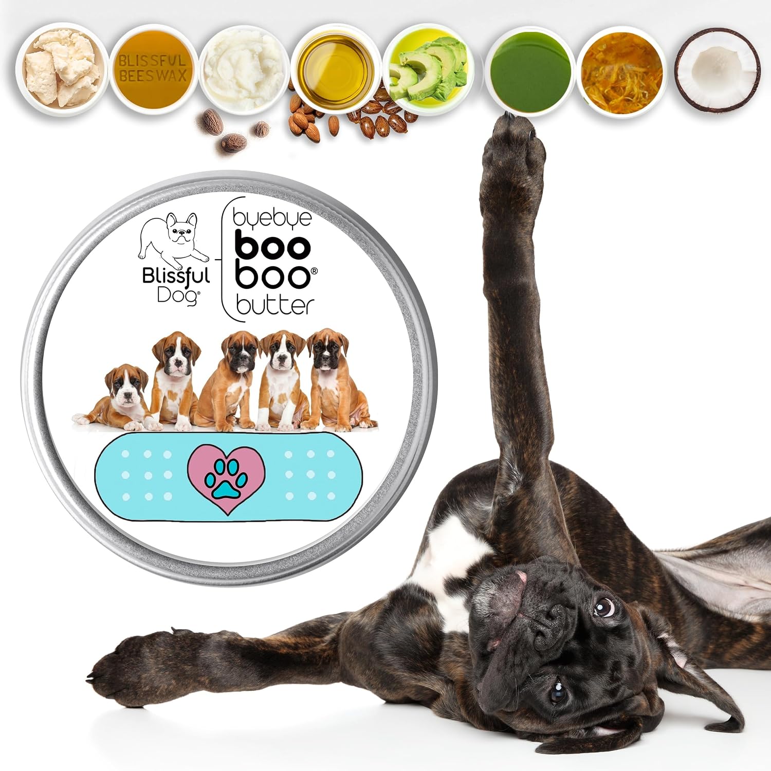 Boxer Boo Butter - Bálsamo Herbal para Perros (16 oz)