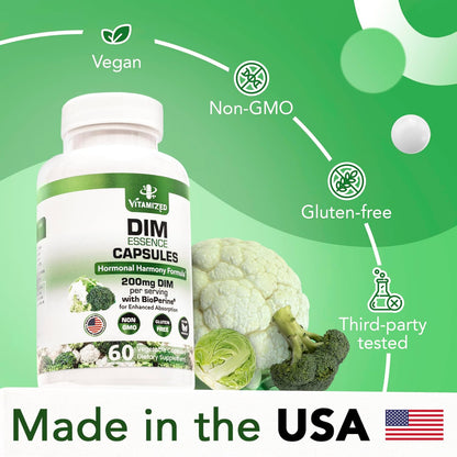 DIM 200mg con Bioperina – Apoyo hormonal y salud de la piel (2 meses) – Image 8