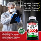 FITO MEDIC'S Lab He Shou Wu (Fo Ti) Cápsulas, 180 unidades