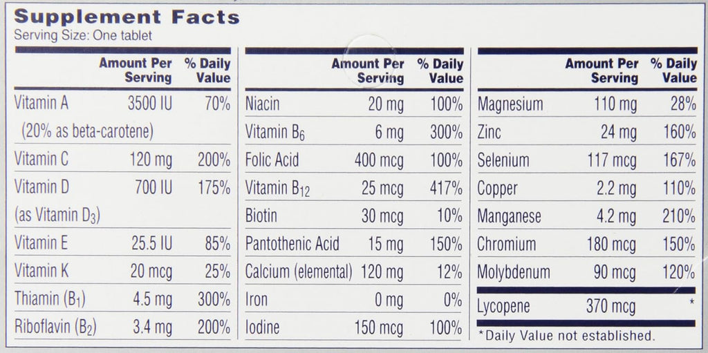 One A Day Men's 50+ Healthy Advantage Multivitamin, 65 Comprimidos